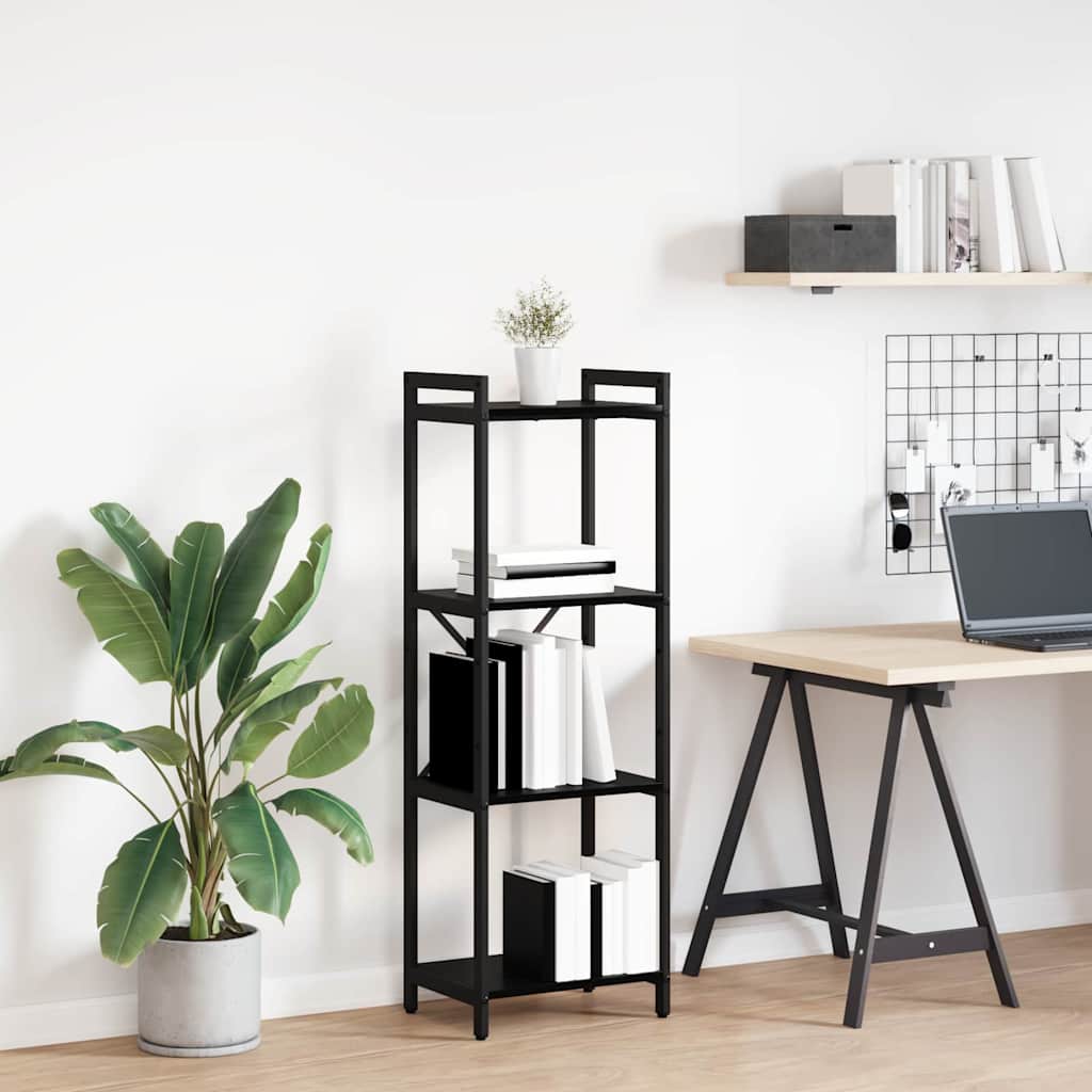 Libreria Rovere nero 40 x 30 x 118 cm Legno multistrato