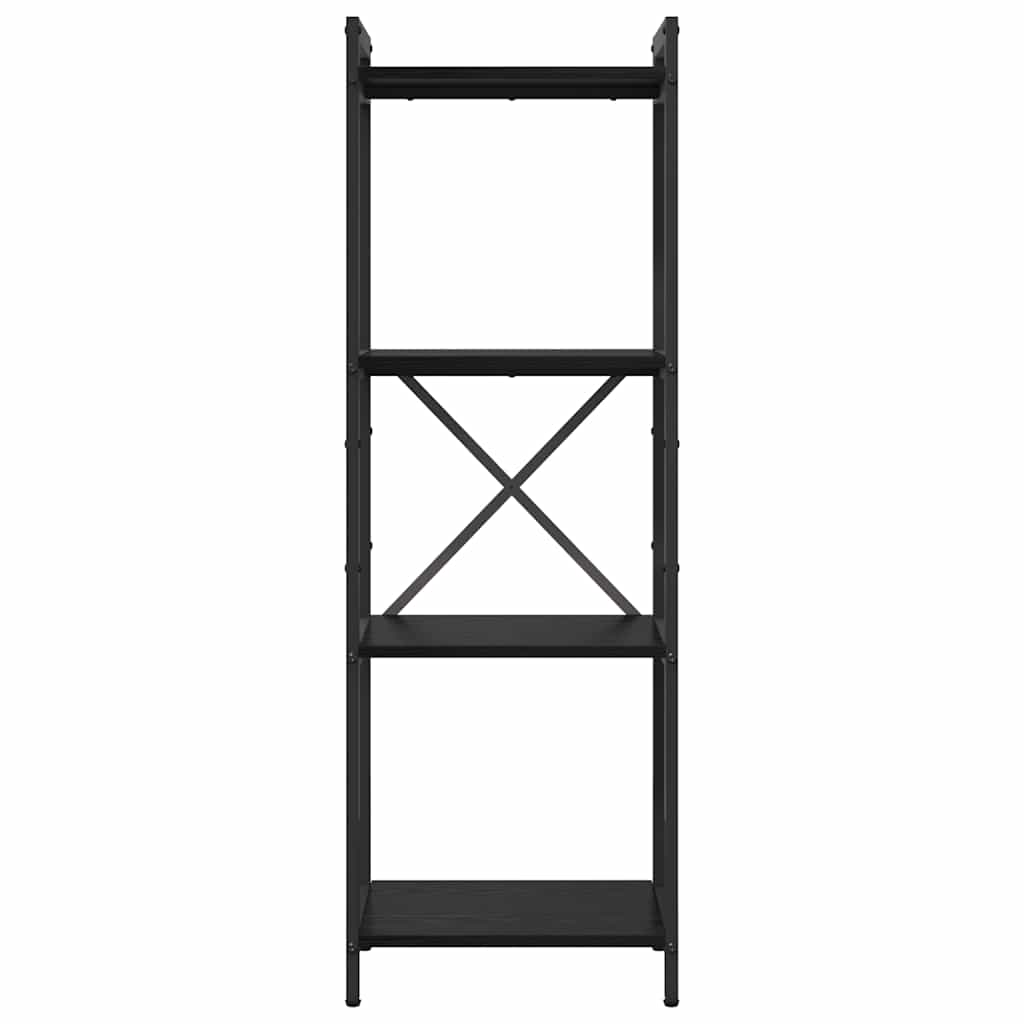 Libreria Rovere nero 40 x 30 x 118 cm Legno multistrato