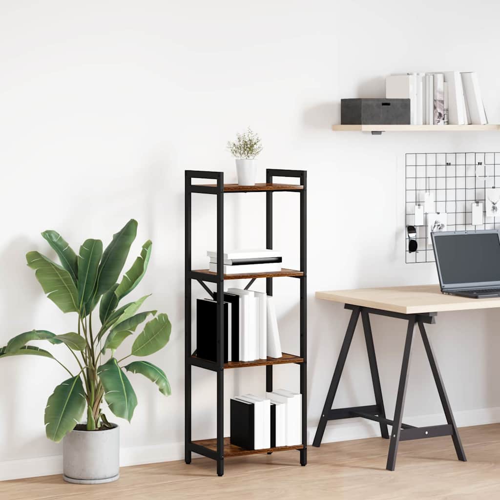 Libreria Rovere fumo 40 x 30 x 118 cm Legno multistrato