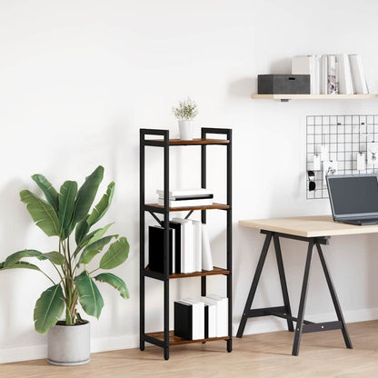 Libreria Rovere fumo 40 x 30 x 118 cm Legno multistrato