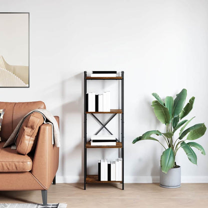 Libreria Rovere fumo 40 x 30 x 118 cm Legno multistrato