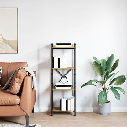 Libreria rovere artigianale 40 x 30 x 118 cm Legno multistrato