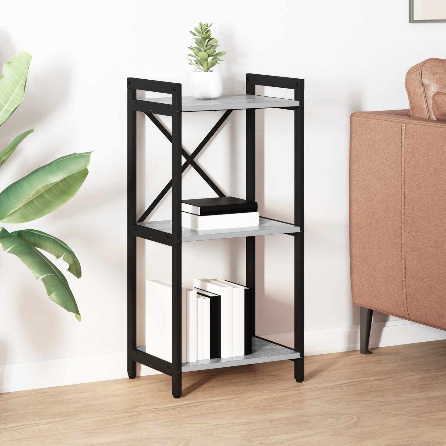 Libreria Grigio sonoma 40 x 30 x 83 cm Legno multistrato