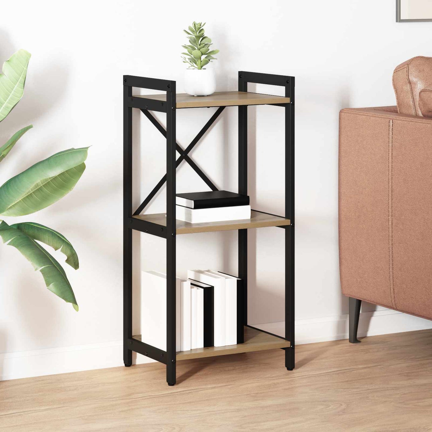 Libreria rovere artigianale 40 x 30 x 83 cm Legno multistrato