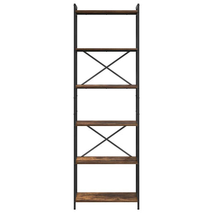 Libreria Rovere fumo 60 x 30 x 188 cm Legno multistrato