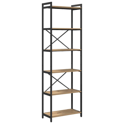 Libreria rovere artigianale 60 x 30 x 188 cm Legno multistrato