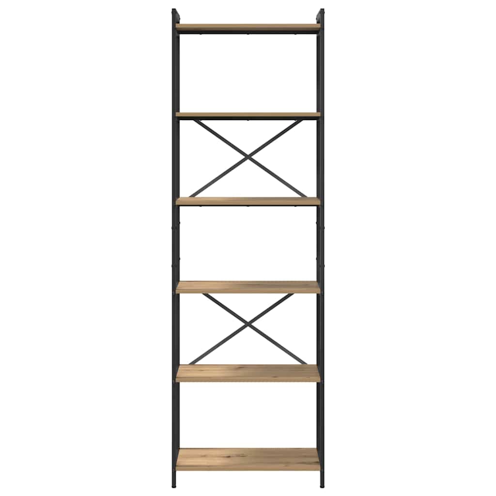 Libreria rovere artigianale 60 x 30 x 188 cm Legno multistrato