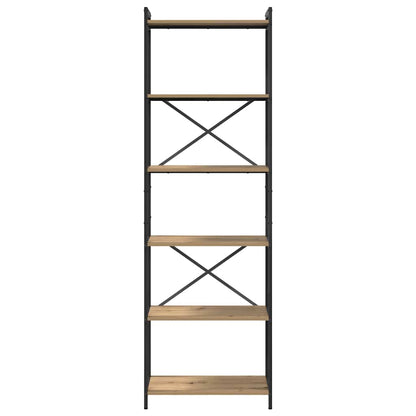 Libreria rovere artigianale 60 x 30 x 188 cm Legno multistrato