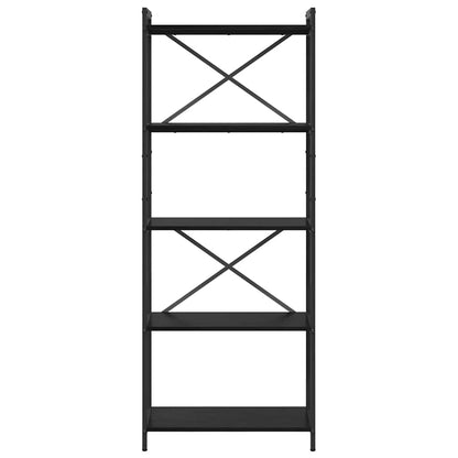 Libreria Rovere nero 60 x 30 x 153 cm Legno multistrato