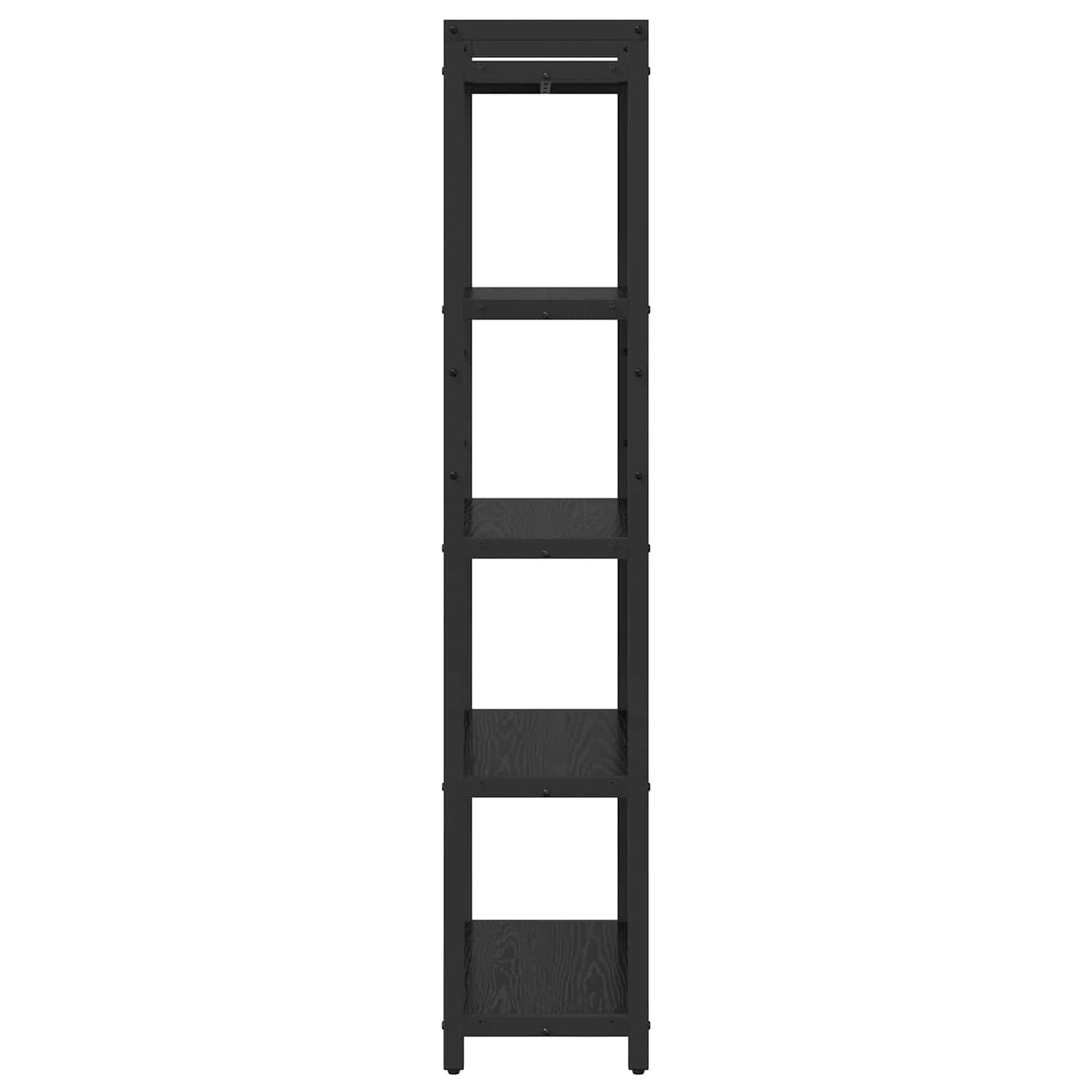 Libreria Rovere Nero 60 x 30 x 155 cm Legno multistrato | homemem39
