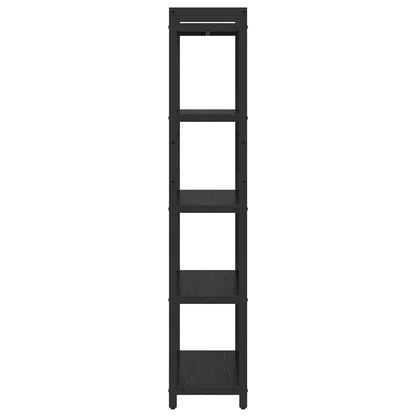 Libreria Rovere Nero 60 x 30 x 155 cm Legno multistrato | homemem39