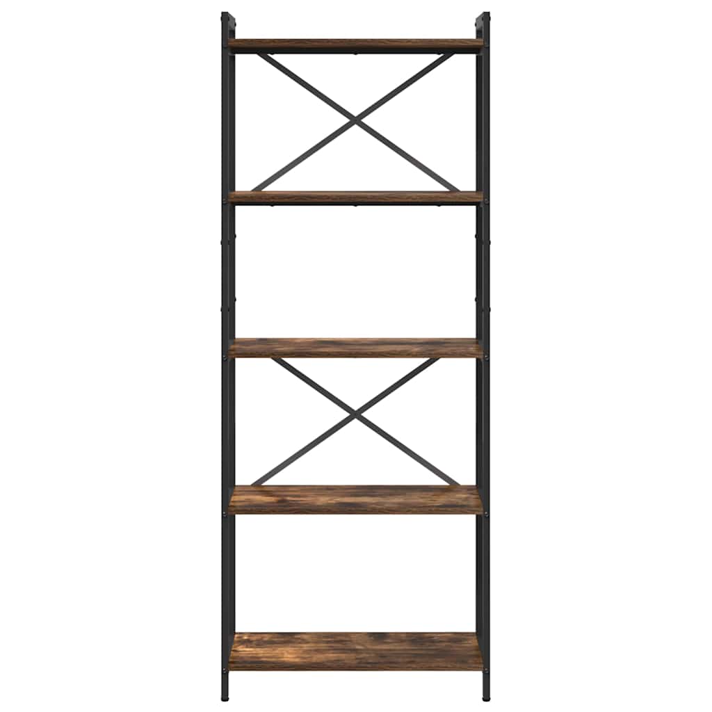 Libreria Rovere fumo 60 x 30 x 153 cm Legno multistrato