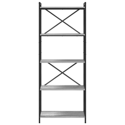 Libreria Grigio sonoma 60 x 30 x 153 cm Legno multistrato