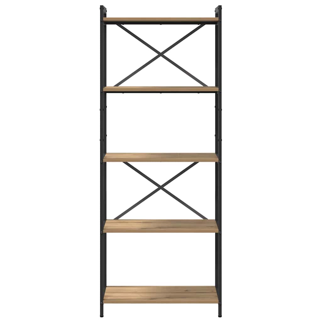 Libreria rovere artigianale 60 x 30 x 153 cm Legno multistrato