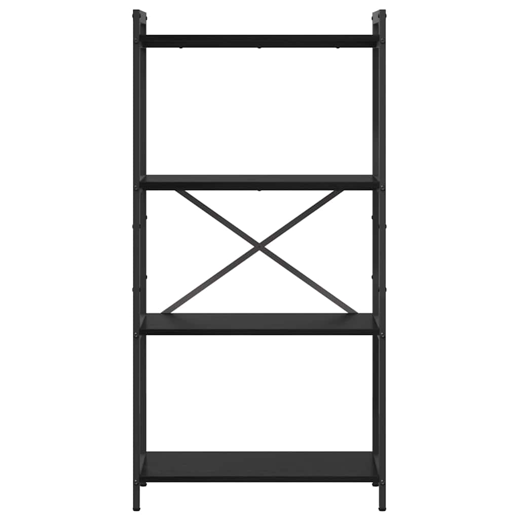 Libreria Rovere nero 60 x 30 x 118 cm Legno multistrato