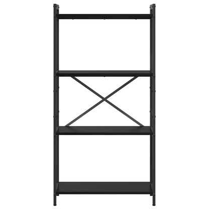 Libreria Rovere nero 60 x 30 x 118 cm Legno multistrato