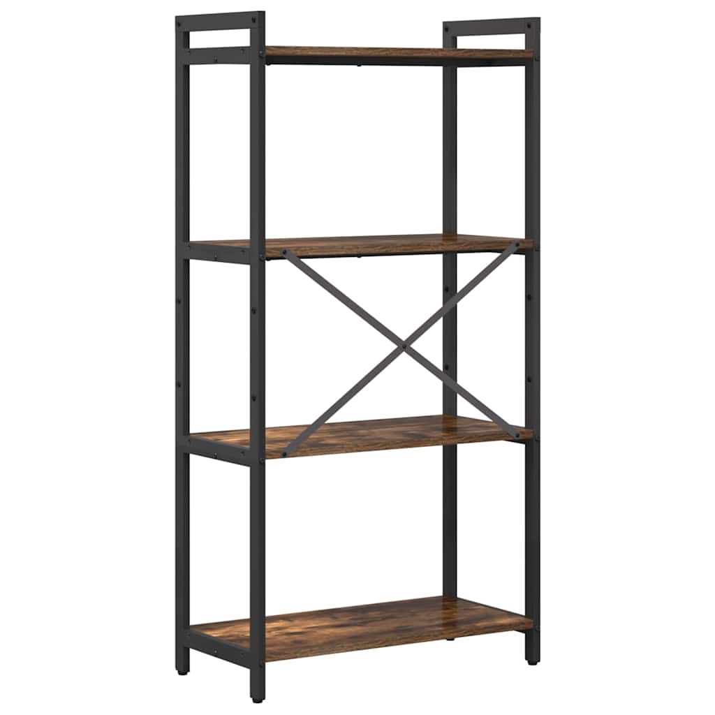 Libreria Rovere fumo 60 x 30 x 118 cm Legno multistrato