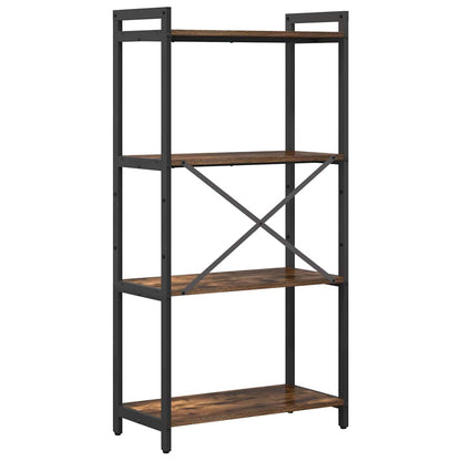 Libreria Rovere fumo 60 x 30 x 118 cm Legno multistrato