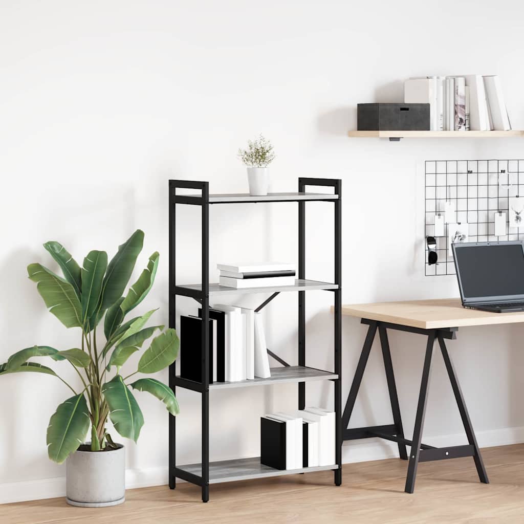 Libreria Grigio sonoma 60 x 30 x 118 cm Legno multistrato