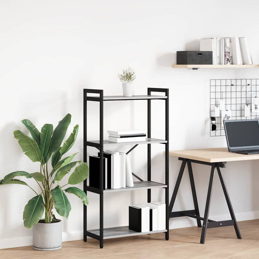 Libreria Grigio sonoma 60 x 30 x 118 cm Legno multistrato