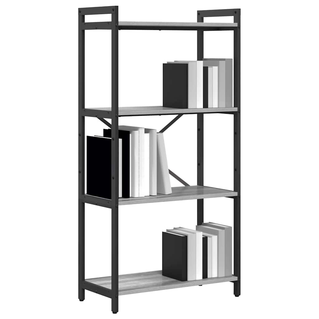 Libreria Grigio sonoma 60 x 30 x 118 cm Legno multistrato