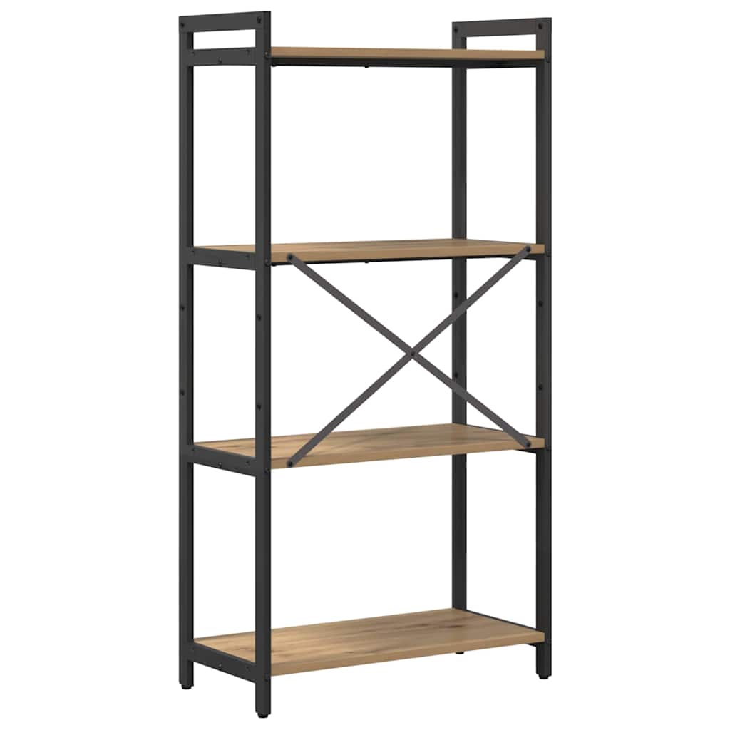 Libreria rovere artigianale 60 x 30 x 118 cm Legno multistrato