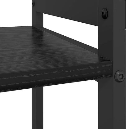 Libreria Rovere nero 60 x 30 x 83 cm Legno multistrato