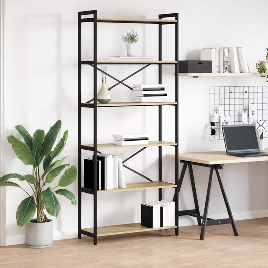 Libreria rovere sonoma 80 x 30 x 188 cm Legno multistrato