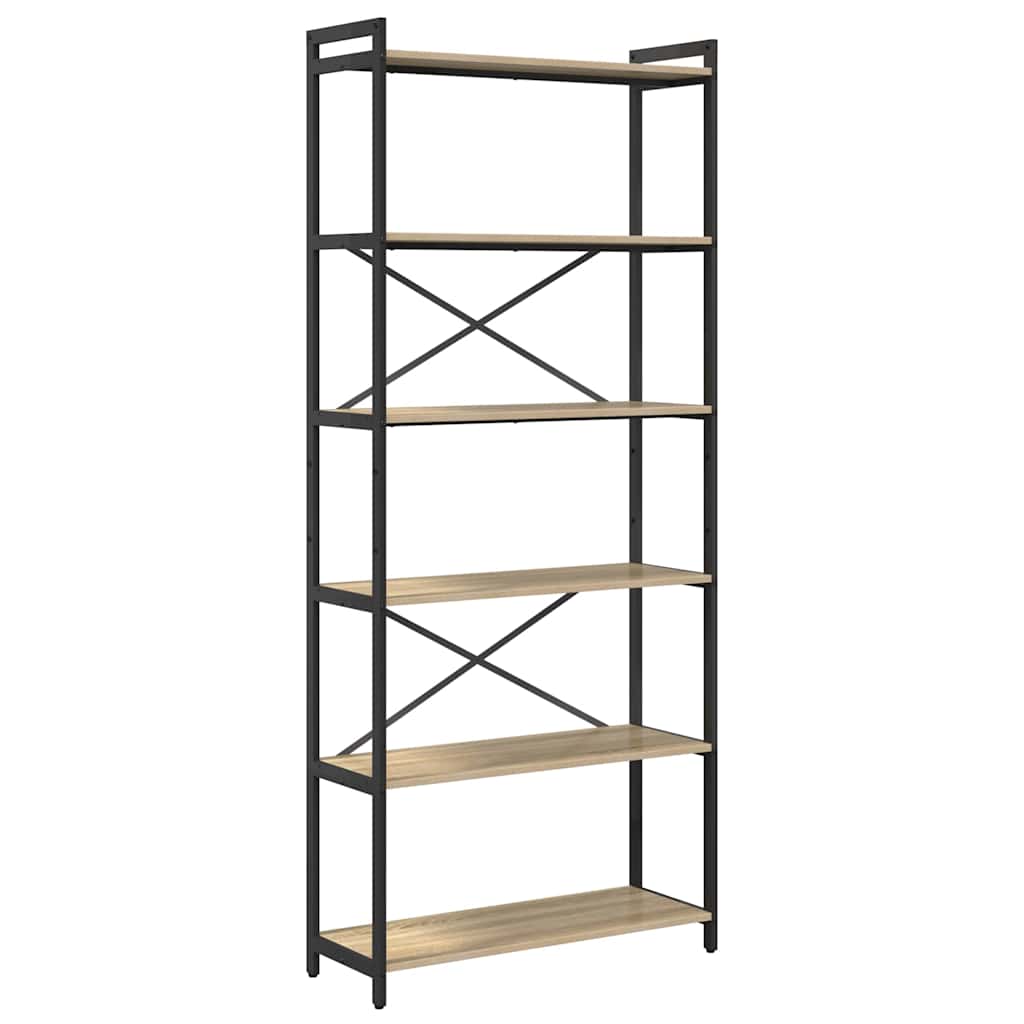 Libreria rovere sonoma 80 x 30 x 188 cm Legno multistrato