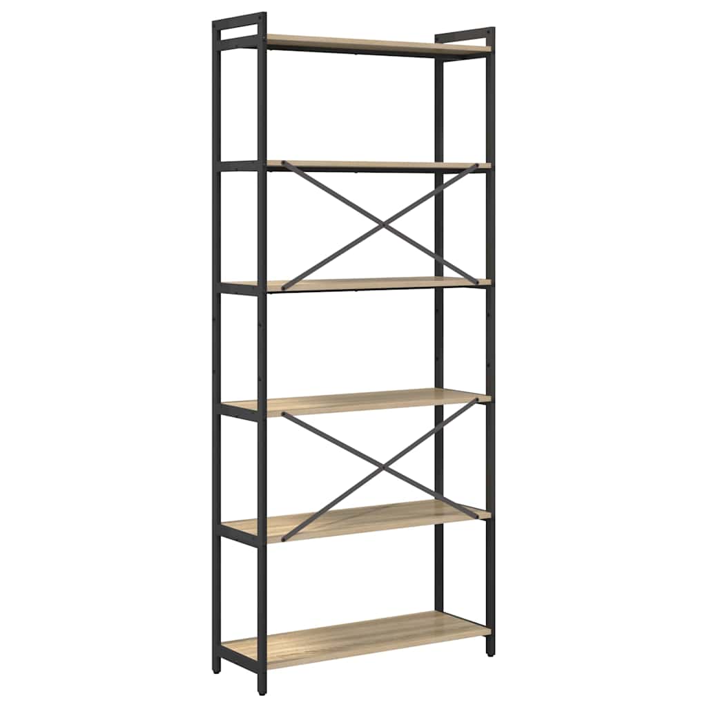 Libreria rovere sonoma 80 x 30 x 188 cm Legno multistrato