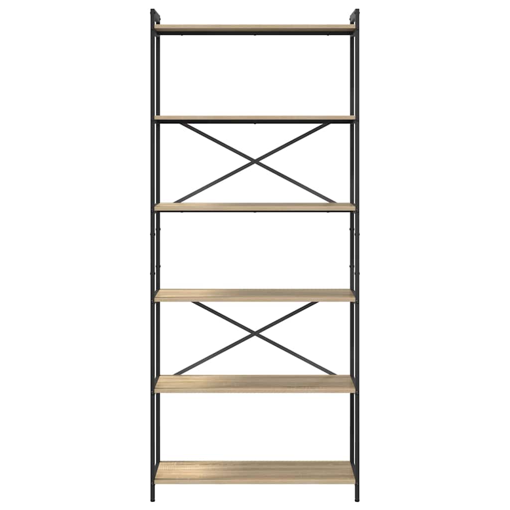 Libreria rovere sonoma 80 x 30 x 188 cm Legno multistrato