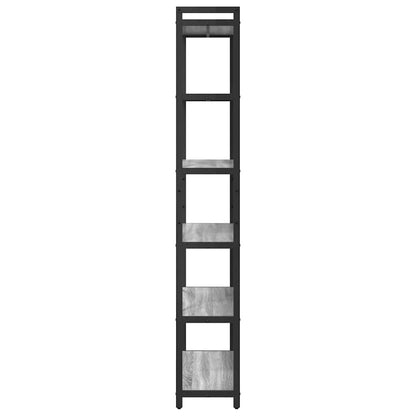 Libreria Grigio sonoma 80 x 30 x 188 cm Legno multistrato