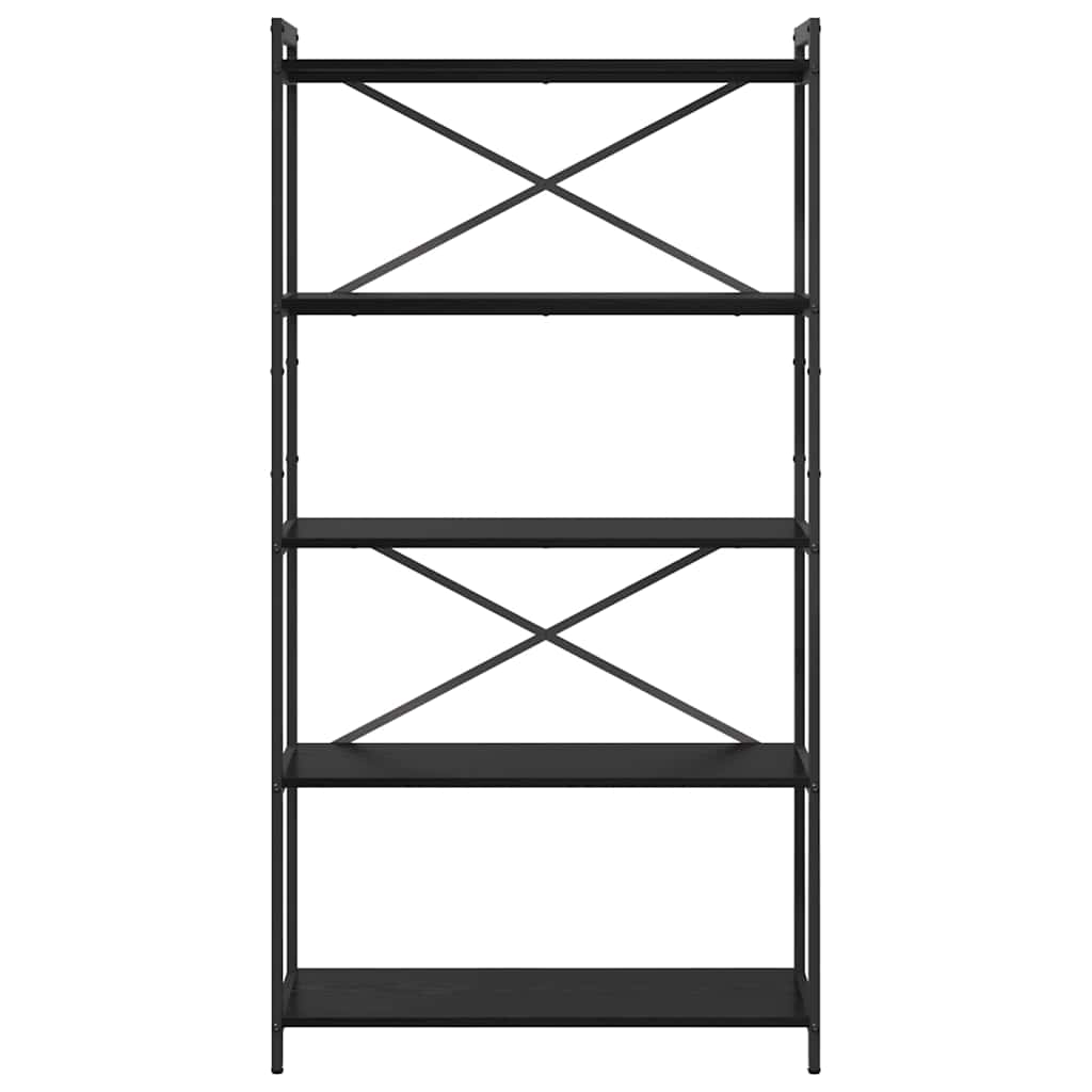 Libreria Rovere nero 80 x 30 x 153 cm Legno multistrato