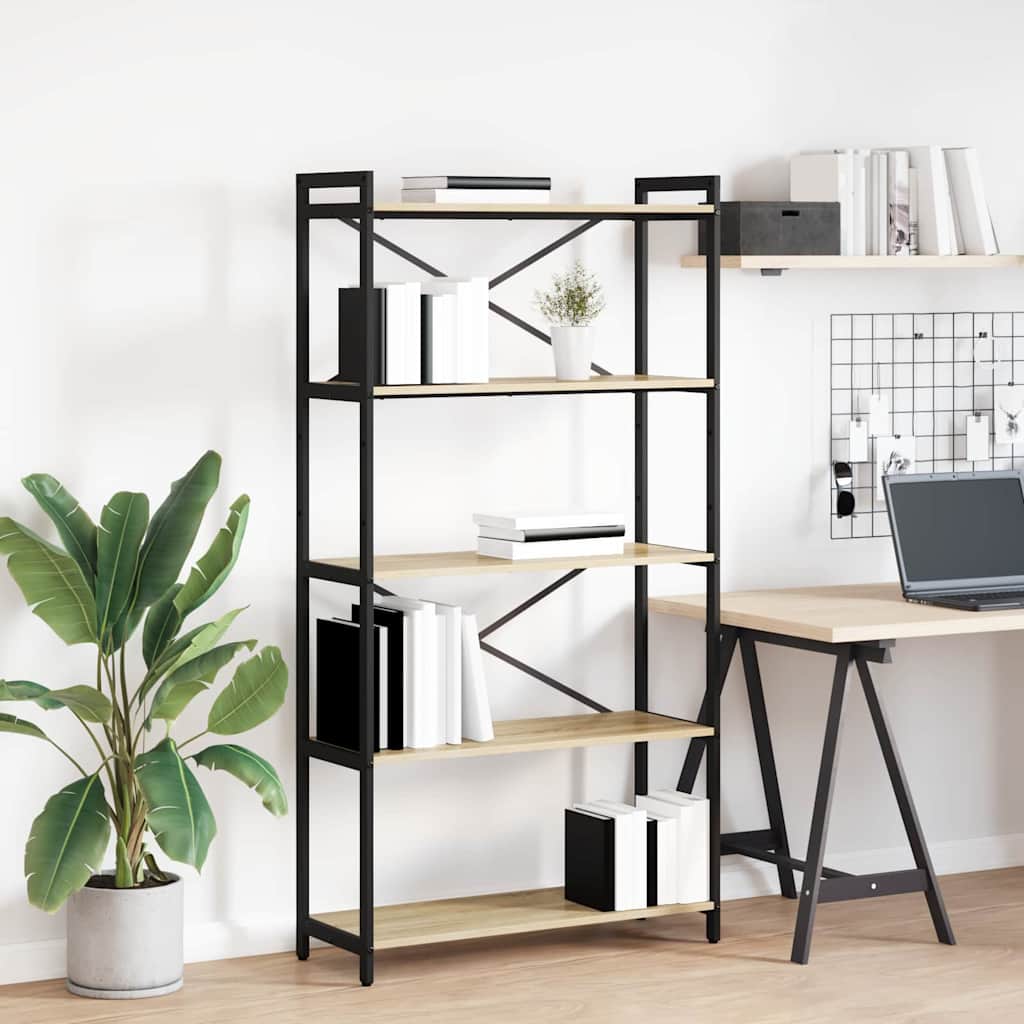 Libreria rovere sonoma 80 x 30 x 153 cm Legno multistrato