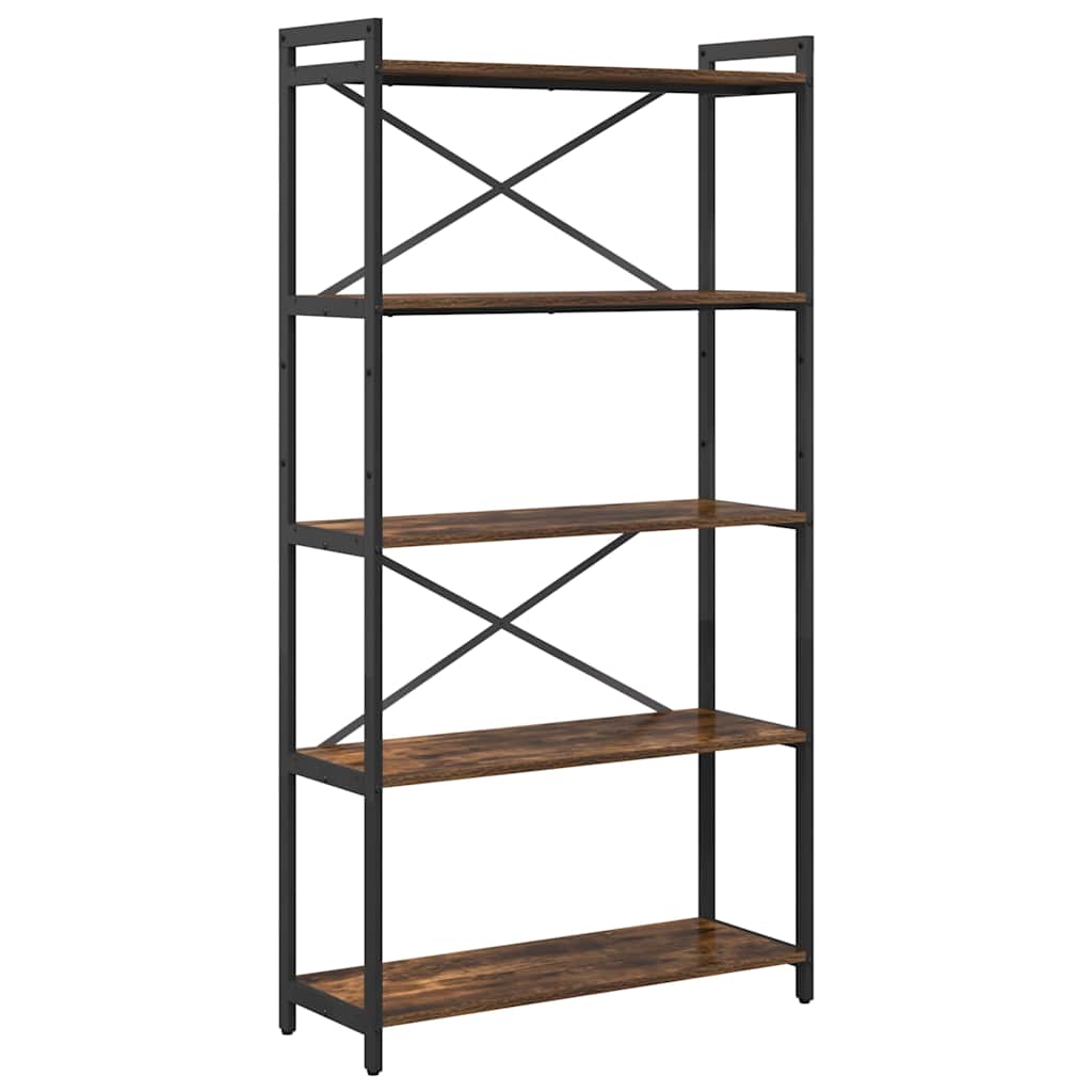 Libreria Rovere fumo 80 x 30 x 153 cm Legno multistrato