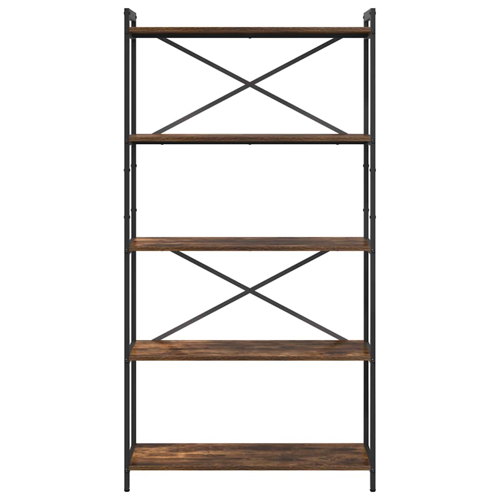 Libreria Rovere fumo 80 x 30 x 153 cm Legno multistrato