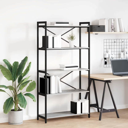 Libreria Grigio sonoma 80 x 30 x 153 cm Legno multistrato