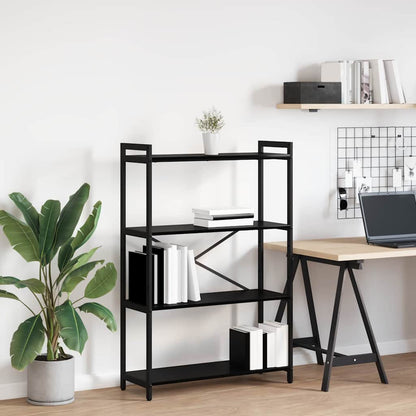 Libreria Rovere nero 80 x 30 x 118 cm Legno multistrato