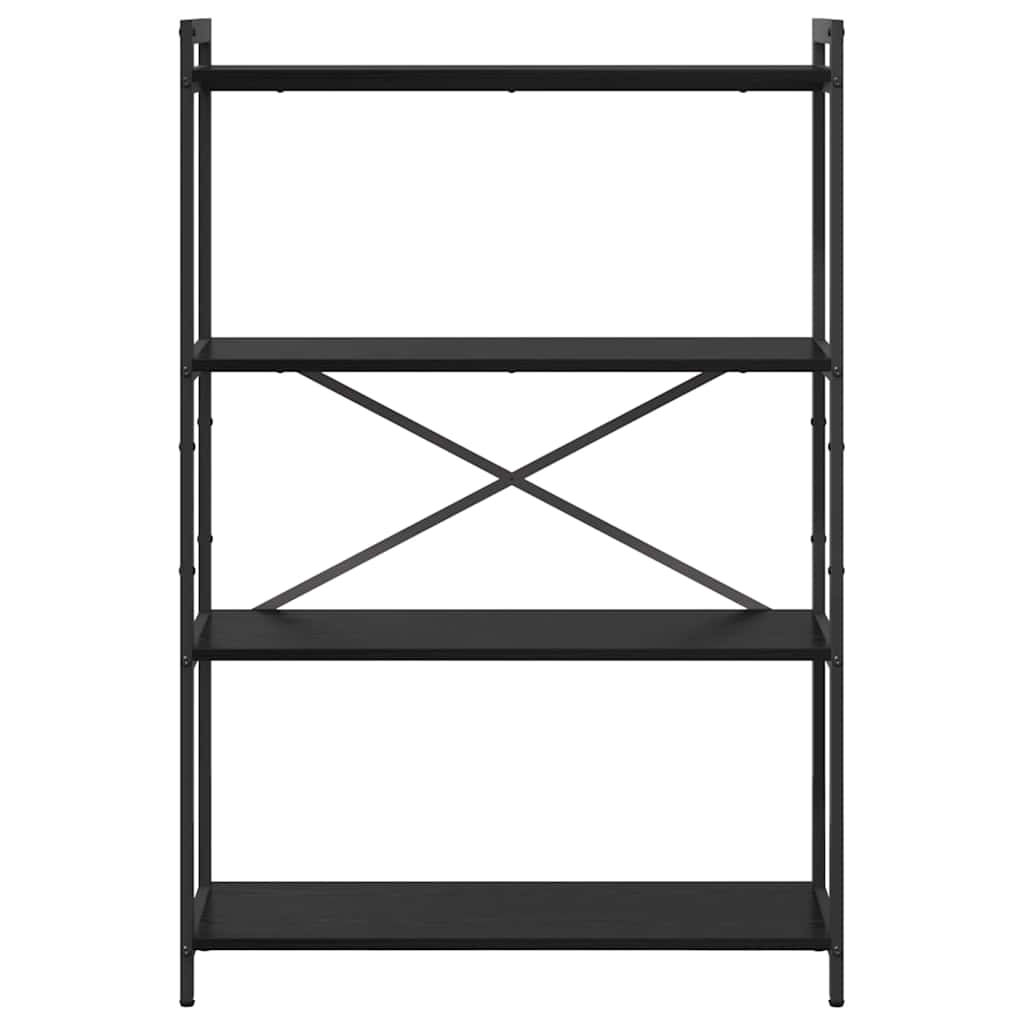 Libreria Rovere nero 80 x 30 x 118 cm Legno multistrato