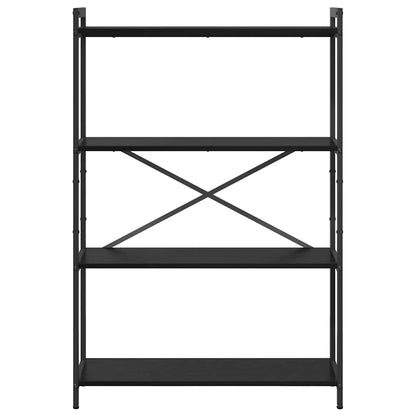 Libreria Rovere nero 80 x 30 x 118 cm Legno multistrato