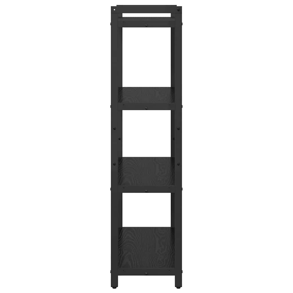 Libreria Rovere nero 80 x 30 x 118 cm Legno multistrato