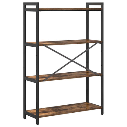 Libreria Rovere fumo 80 x 30 x 118 cm Legno multistrato