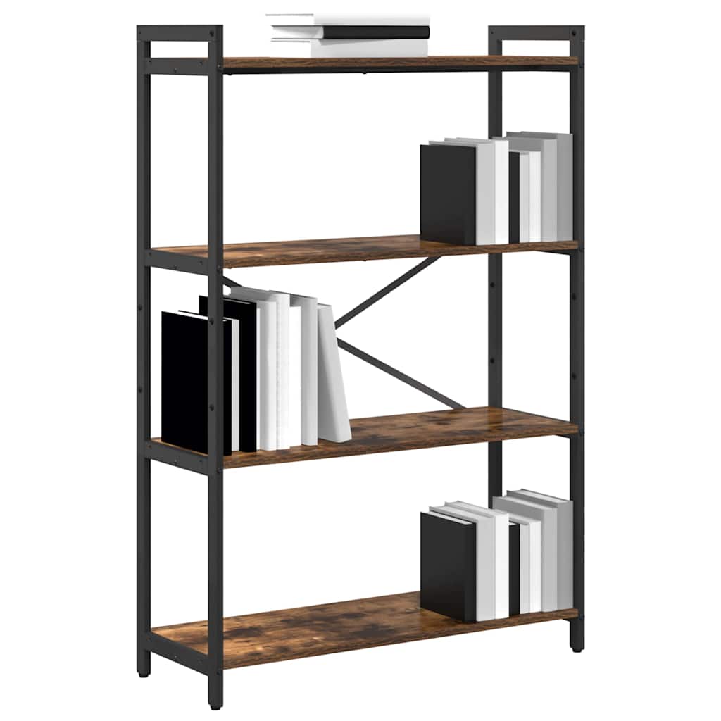 Libreria Rovere fumo 80 x 30 x 118 cm Legno multistrato