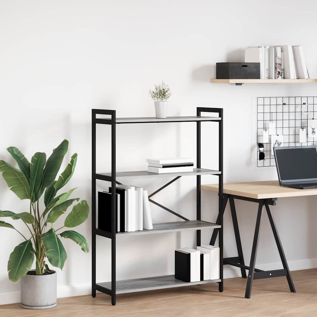 Libreria Grigio sonoma 80 x 30 x 118 cm Legno multistrato