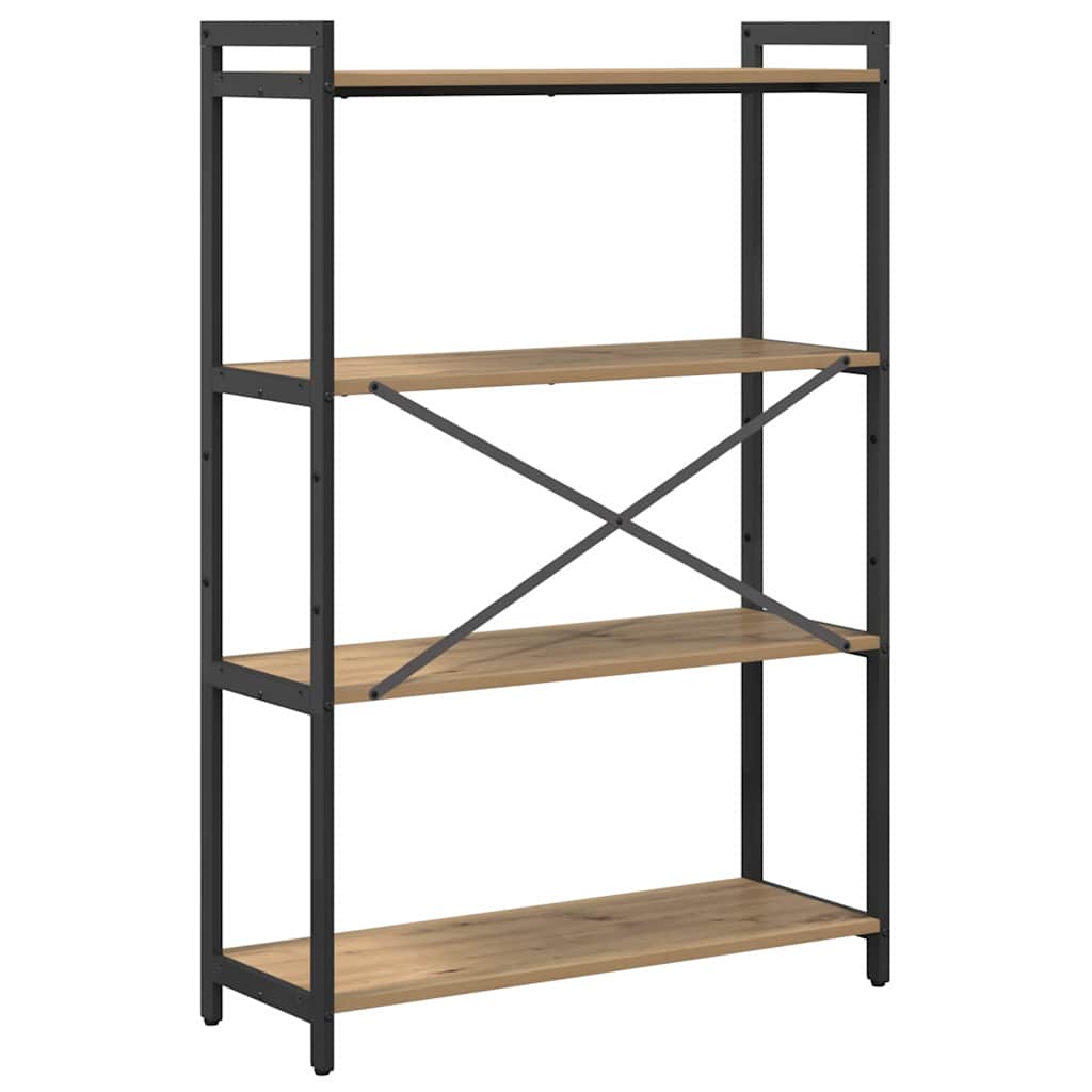 Libreria rovere artigianale 80 x 30 x 118 cm Legno multistrato