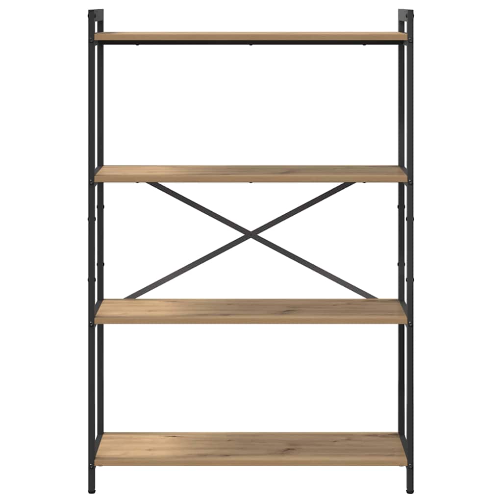 Libreria rovere artigianale 80 x 30 x 118 cm Legno multistrato