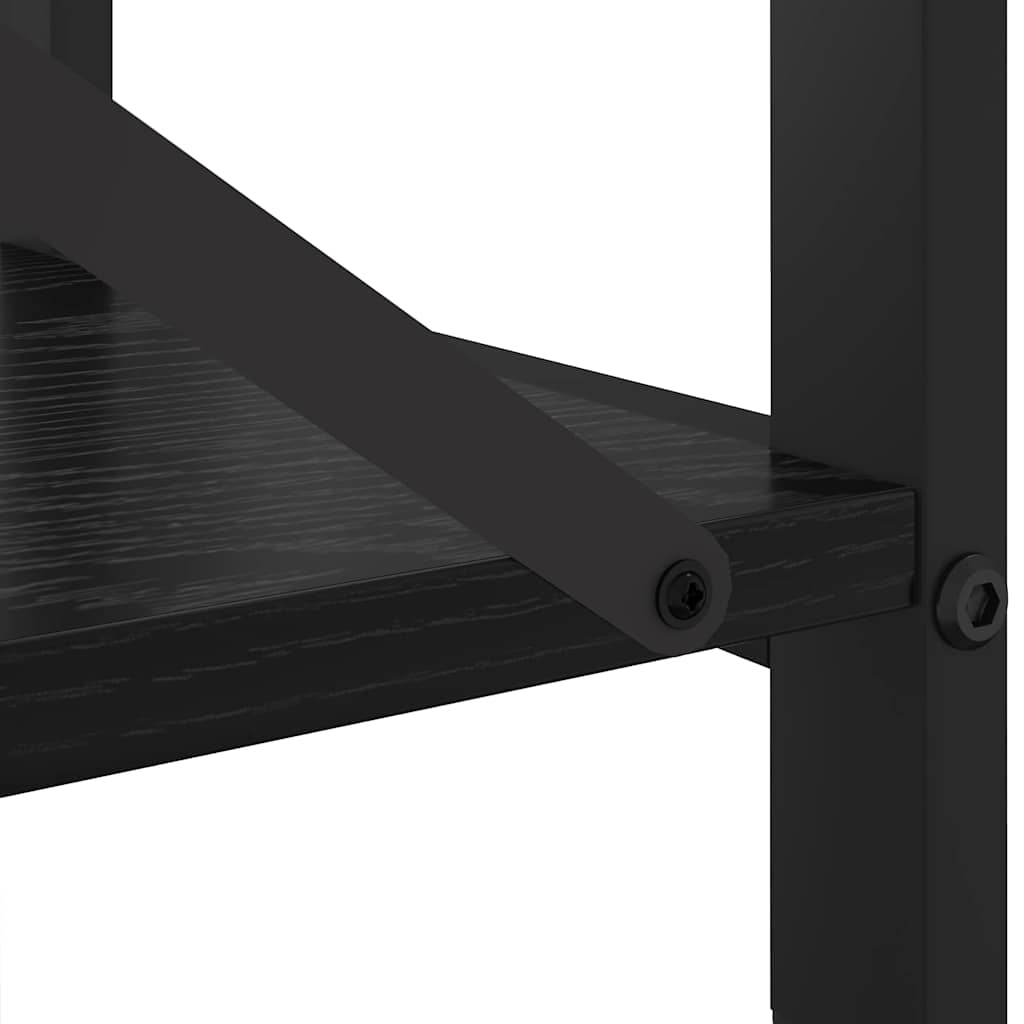 Libreria Rovere nero 80 x 30 x 83 cm Legno multistrato