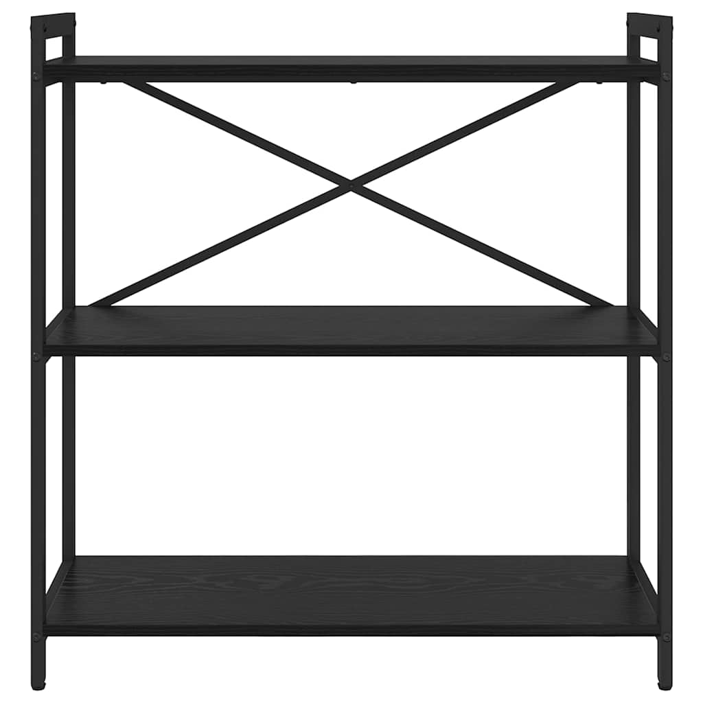 Libreria Rovere nero 80 x 30 x 83 cm Legno multistrato