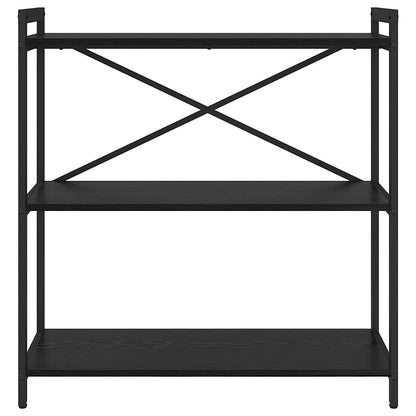 Libreria Rovere nero 80 x 30 x 83 cm Legno multistrato