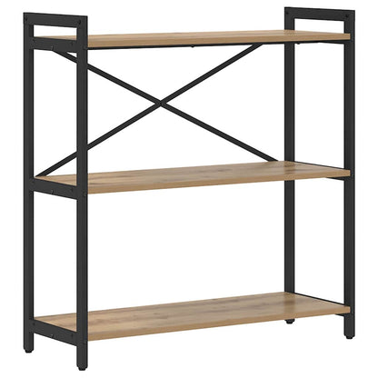 Libreria rovere artigianale 80 x 30 x 83 cm Legno multistrato